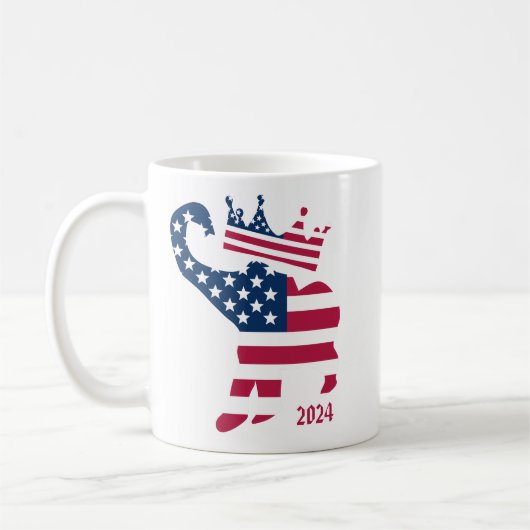 USA 2024 Präsidentschaftswahl Republikanischer Ele Kaffeetasse (Links)