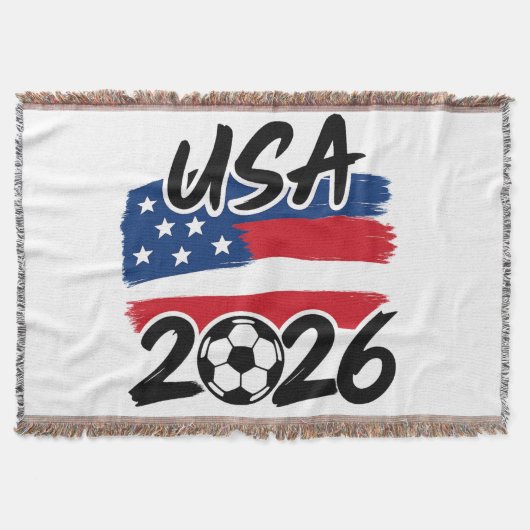 USA 2026 Fußball-Design Decke (Vorderseite)
