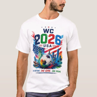 USA 2026 Fußball Ein Volk Ein Spiel Ein Traum Fan T-Shirt