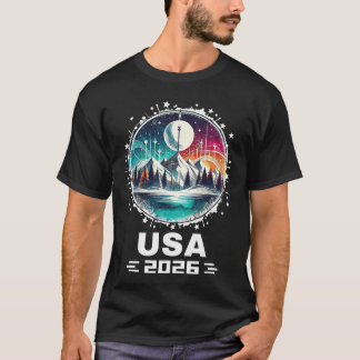 USA 2026 Go Vereinigte Staaten Wintersport USAeam  T-Shirt