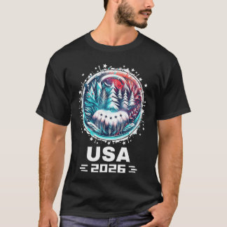 USA 2026 Go Vereinigte Staaten Wintersport USAeam T-Shirt