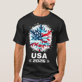 USA 2026 Go Vereinigte Staaten Wintersport USAeam T-Shirt