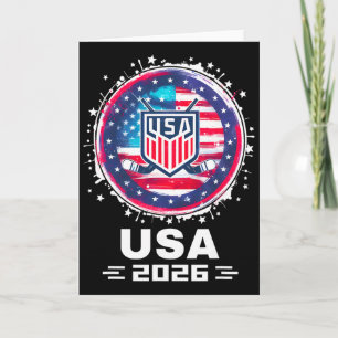 Usa 2026 Hockey Amerikanische Flagge Frauen Männer Karte