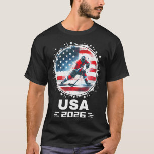 Usa 2026 Vereinigte Staaten Amerikanische Flagge H T-Shirt