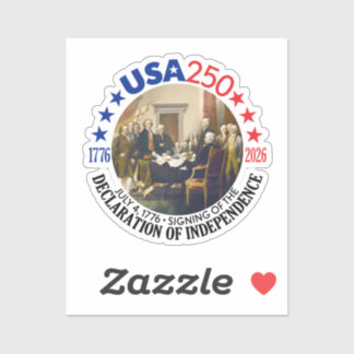 USA 250 - 1776-2026 - Unabhängigkeitserklärung Aufkleber