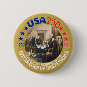 USA 250 - 1776-2026 - Unabhängigkeitserklärung Button (Vorderseite)