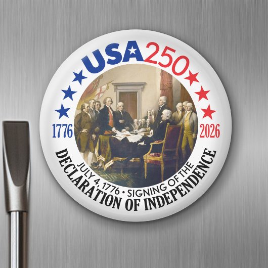 USA 250 - 1776-2026 - Unabhängigkeitserklärung Magnet