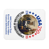USA 250 - 1776-2026 - Unabhängigkeitserklärung Magnet (Horizontal)