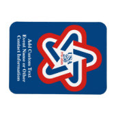 USA 250 - 1776-2026 Vintag Star Design Magnet (Horizontal)