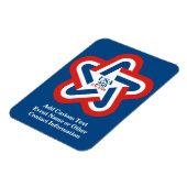 USA 250 - 1776-2026 Vintag Star Design Magnet (Linke Seite)