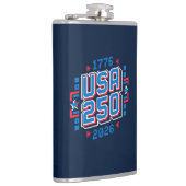 USA 250 - 1776 bis 2026 Pixel Art Flachmann (Rechts)