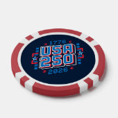 USA 250 - 1776 bis 2026 Pixel Art Pokerchips (Einzeln)