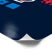 USA 250 – 1776 bis 2026 Pixel-Art Poster (Ecke)