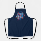 USA 250 - 1776 bis 2026 Pixel Art Schürze (Vorderseite)