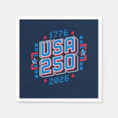 USA 250 - 1776 bis 2026 Pixel Art Serviette (Vorderseite)