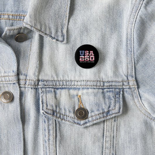 USA 250 4. Juli Button (Beispiel)