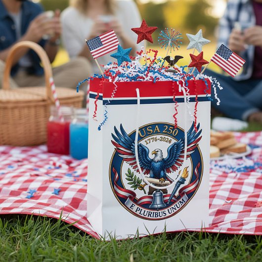 USA 250 Adler Mittlere Geschenktüte