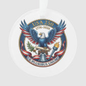 USA 250 Adler Ornament (Vorderseite)