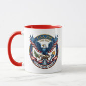 USA 250 Adler personalisiert Tasse (Links)