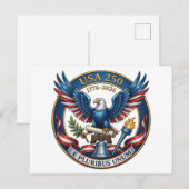 USA 250 Adler Postkarte (Vorne/Hinten)