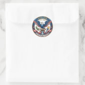 USA 250 Adler Runder Aufkleber (Tasche)