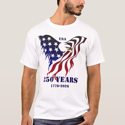 USA 250 Adler T-Shirt (Vorderseite)