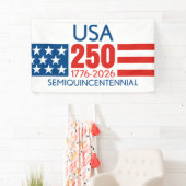 USA 250 - America's 250th Birthday - Stars Stripes Banner (Insitu)
