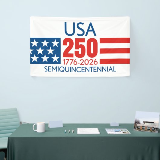 USA 250 - America's 250th Birthday - Stars Stripes Banner (Messeveranstaltung)