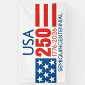 USA 250 - America's 250th Birthday - Stars Stripes Banner (Vertikal)