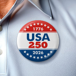 USA 250 - America's Birthday Classic - 1776-2026 Button