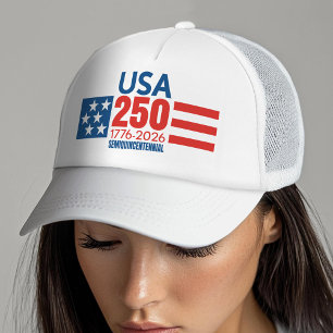 USA 250 - Amerikas 250. Geburtstag - Sterne Streif Truckerkappe