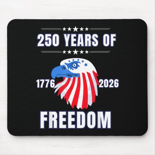 Usa 250 Anniversary Eagle 1776 To 2026 Patriotic A Mousepad (Vorne)