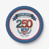 USA 250 celebration Pappteller (Vorderseite)