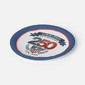 USA 250 celebration Pappteller (Schrägansicht)