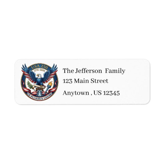 USA 250 Eagle return address (Vorne)