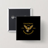 USA 250 Elegant Black Buttons (Vorne & Hinten)