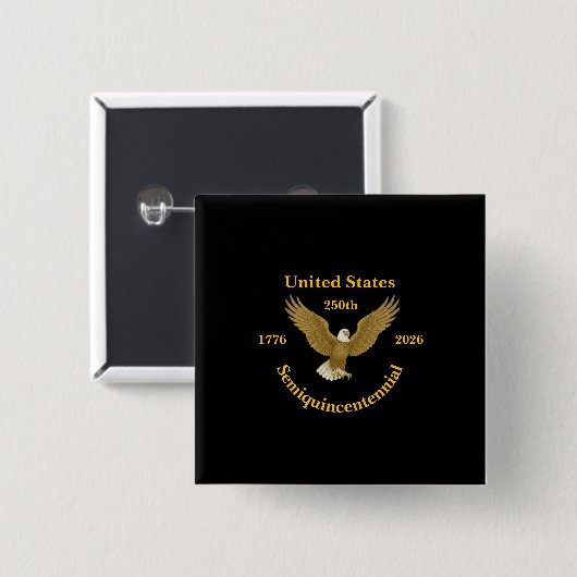 USA 250 Elegant Black Buttons (Vorne & Hinten)