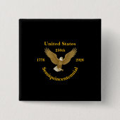 USA 250 Elegant Black Buttons (Vorderseite)