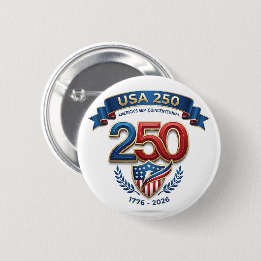 USA 250 Feier Button (Vorne & Hinten)