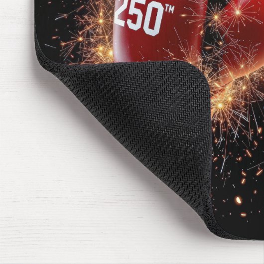USA 250. Feier mit Red Boxing Handschuhen Mousepad (Ecke)