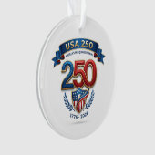 USA 250 Feier Ornament (Vorderseite)