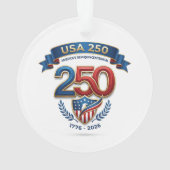 USA 250 Feier Ornament (Rückseite)