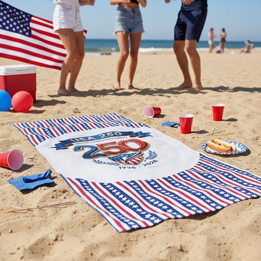 USA 250-Feier Strandtuch