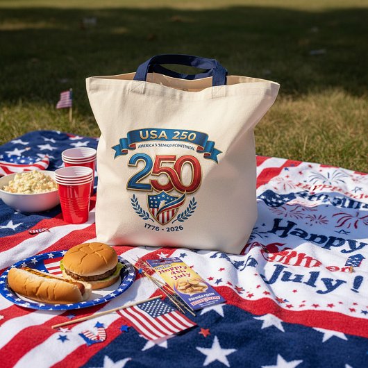 USA 250 Feier Tragetasche