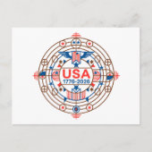 USA 250 FEIERTAGSPOSTKARTE (Vorderseite)
