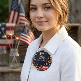 USA 250 Freiheitsfeier Patriotisches Jubiläum Button