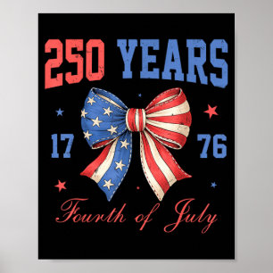 USA 250. Geburtstag 1776 2026 für Männer Frauen 4. Poster