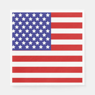 USA 250. Geburtstag American Flag Party Serviette
