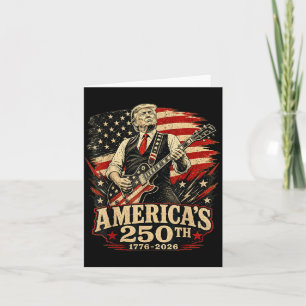 Usa 250. Geburtstag Gitarre spielen 4. Juli 250. J Karte
