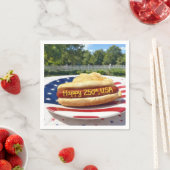 USA 250. Geburtstag Hot Dog Serviette (Beispiel)